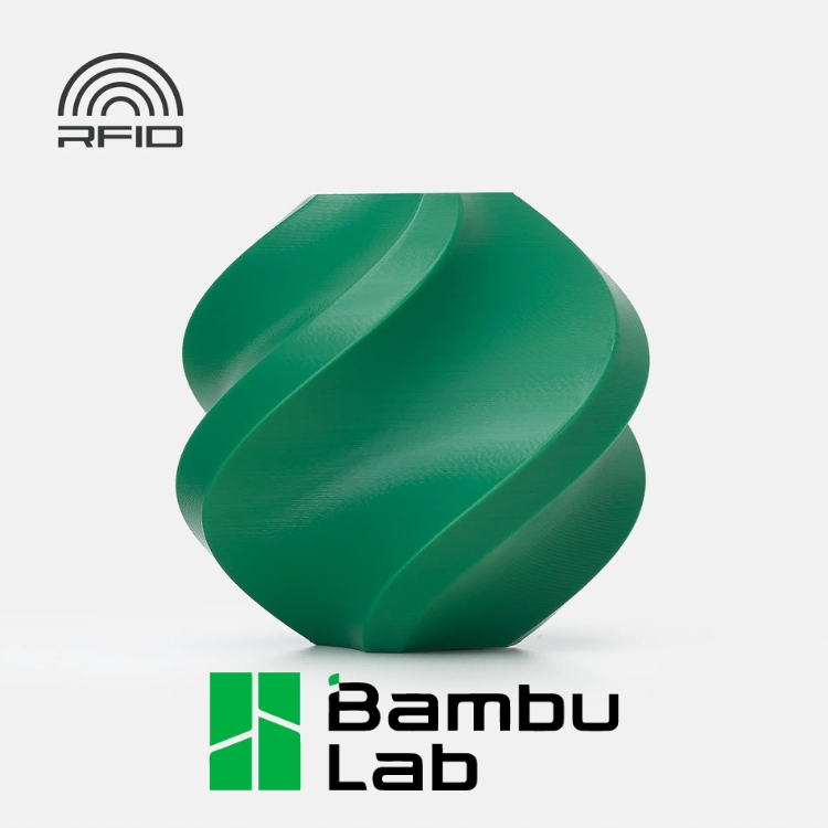 Filament Bambu Lab PLA Basic 1,75mm 1kg -wielorazową szpulą Mistletoe Green