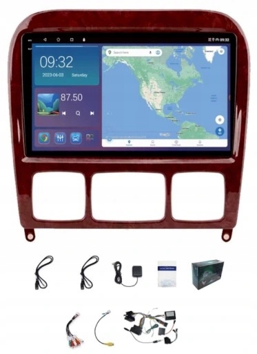 Rádio Navigácia Gps Mercedes W220 1998-2005 Wifi Carplay Usb 4GB 64GB