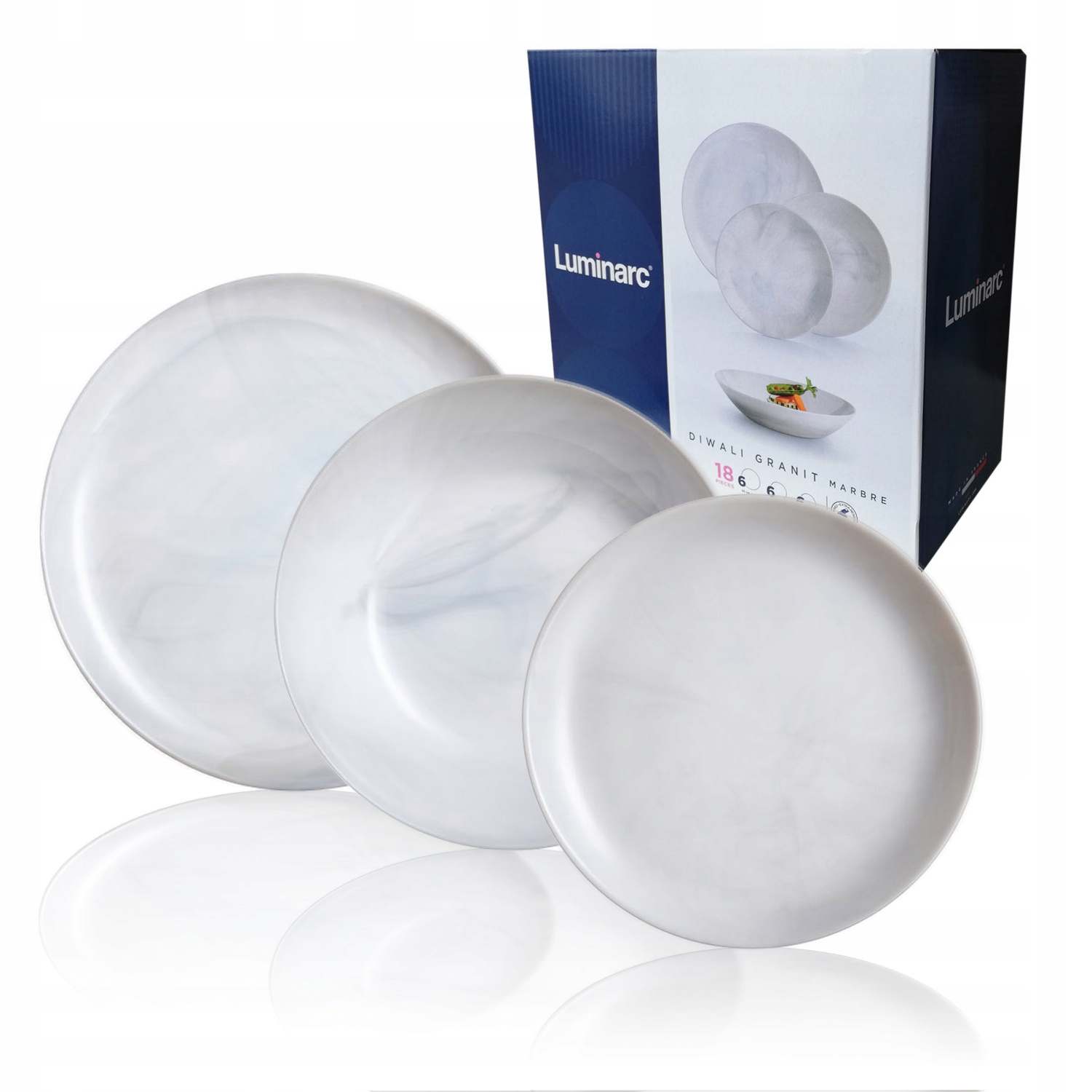 

Komplet obiadowy 18 el. Diwali Marbre Q0216