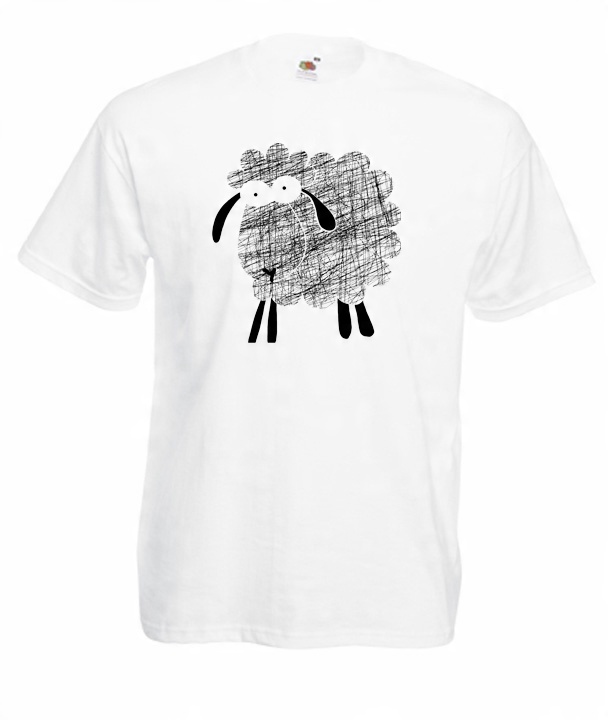 

XXL Koszulka Męska Owca Sheep Happens Śmieszne