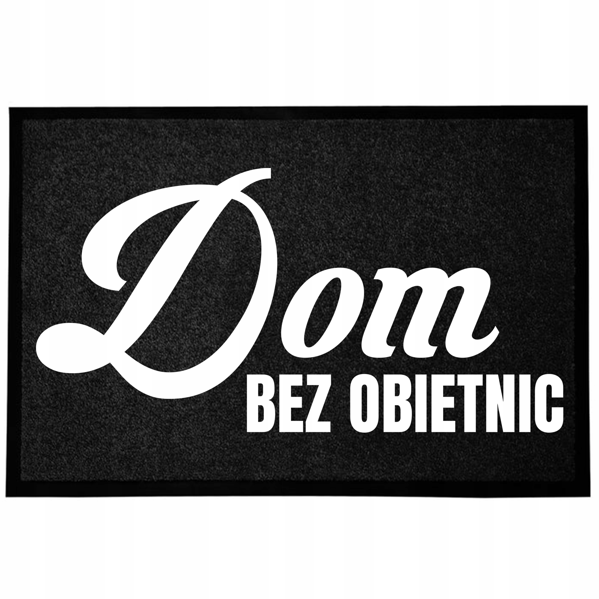 Wycieraczka Czarna Podłogowa Wejściowa 60X40CM Pod Drzwi Dom Bez Obietnic