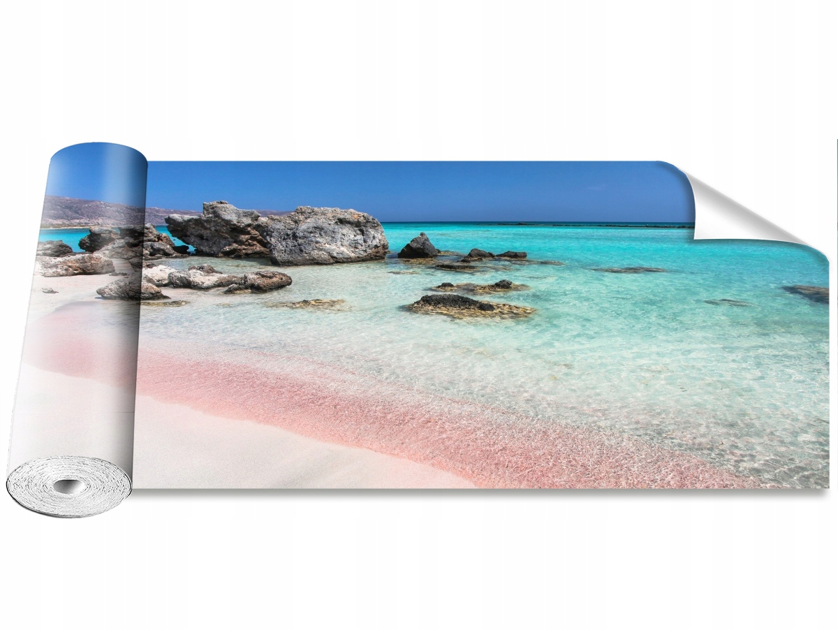 

Tapeta Samoprzylepna Morze różowy piasek 250x104