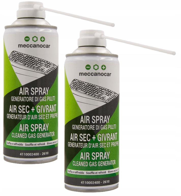 2× SPRĘŻONE POWIETRZE W SPRAYU - MECCANOCAR