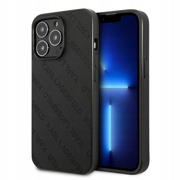 Pouzdro pro iPhone 13 Pro Karl Lagerfeld Perforované černé