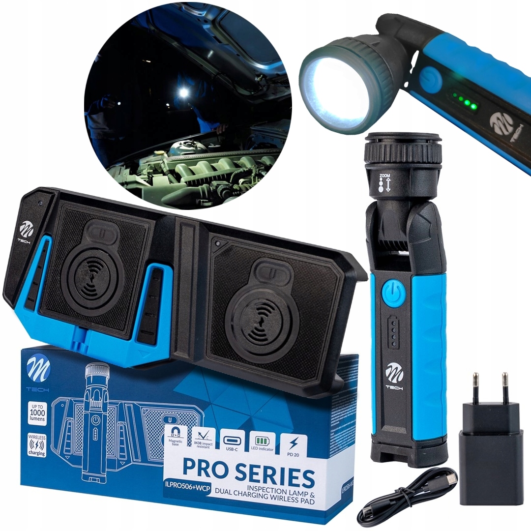 Prenosné dielenské lampy M-tech M-t ILPRO506+WCP