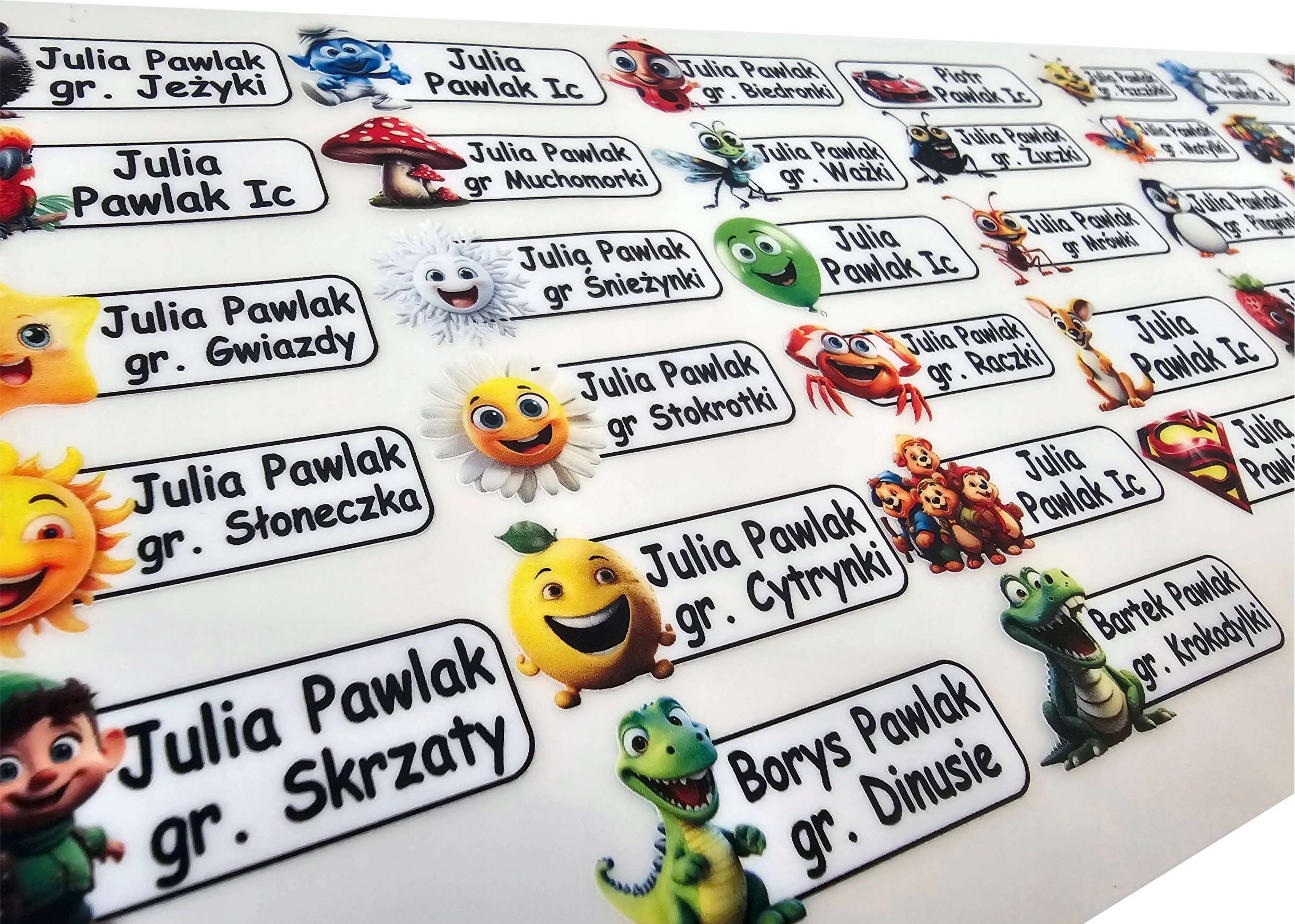 IMENNIKI NAPRASOWANKI METKI IMIENNE imieniem dziecka do szkoły przedszkola Kod producenta TerraNowa