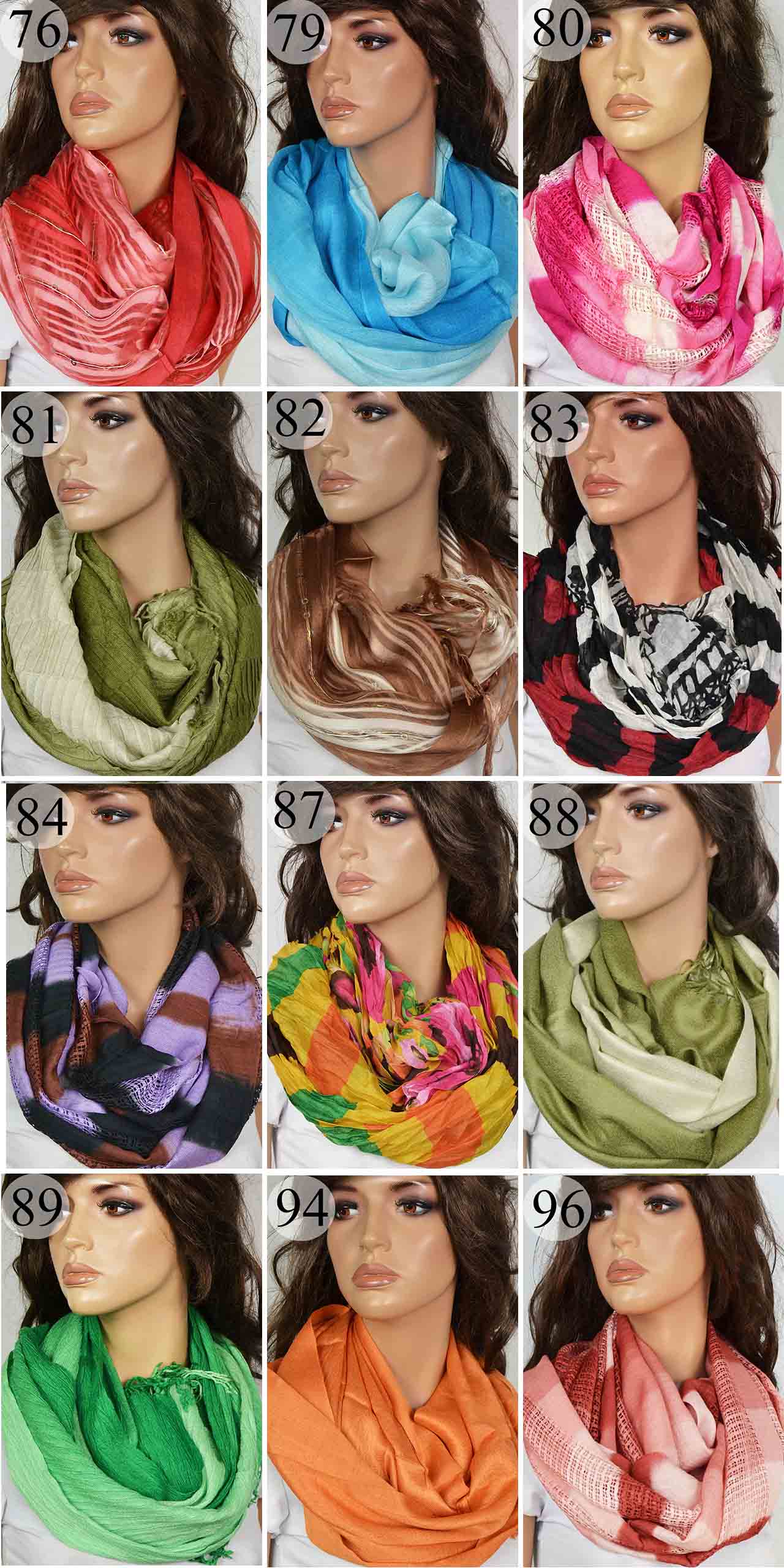 Ładny Elegancki Szalik SZAL - W Y P R Z E D A Ż - Długość 95 cm