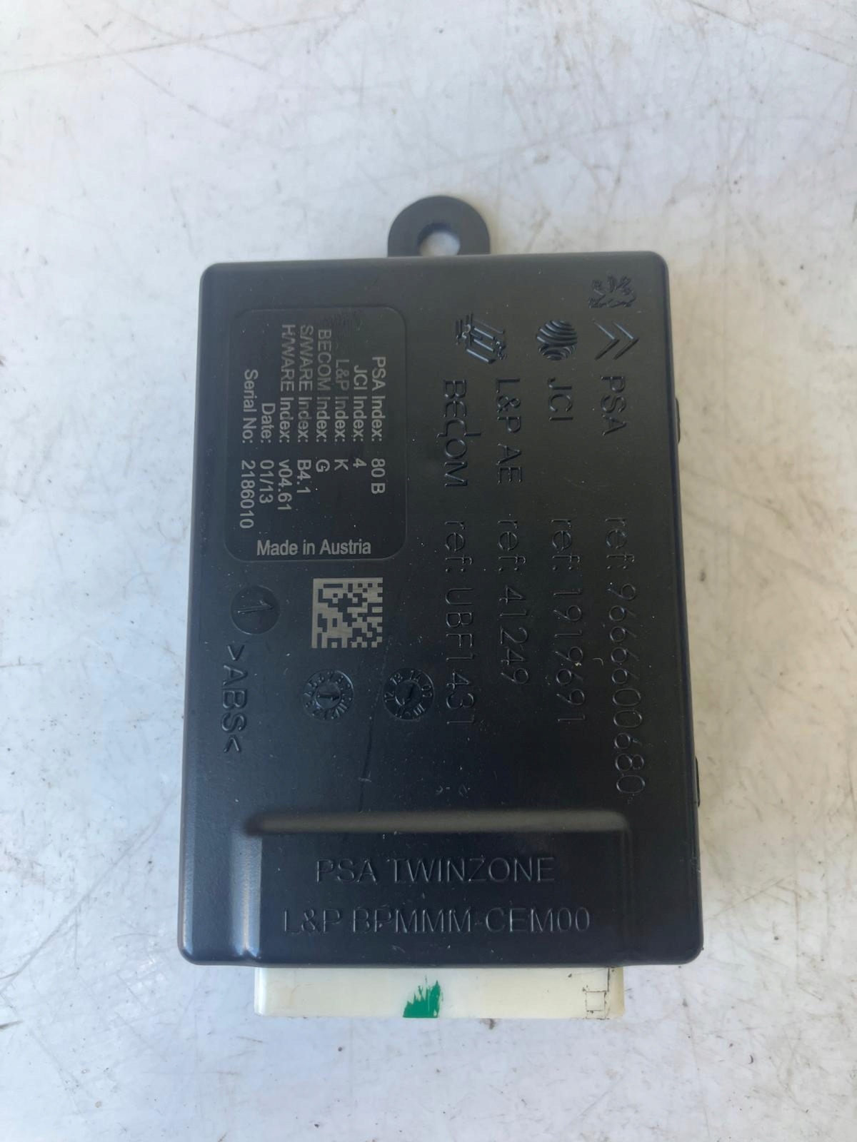 module control unit PAMIECI seat DS5 9666600680