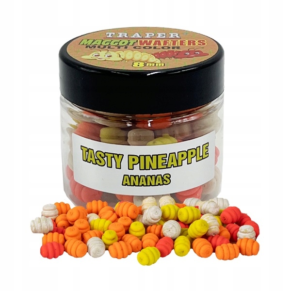 Dumbels Traper Maggot Wafters Multi Color Method Feeder 8mm Ananas 25g