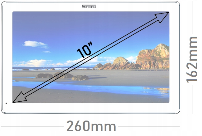 Wideodomofon Videodomofon 10' WiFi 5TECH TELEFON Rodzaj domofonu Jednorodzinny