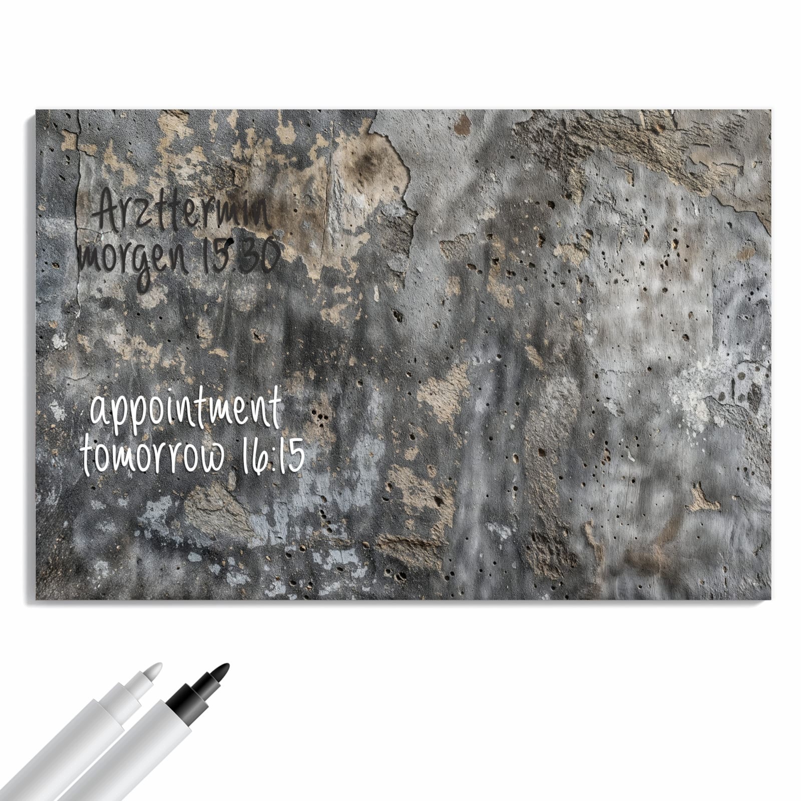 Magnetická tabule Drsné Betonová stěna 60 × 40 cm