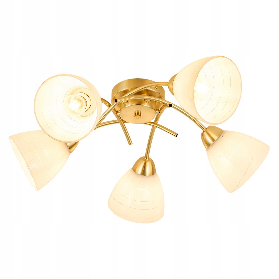 Milagro Clara Gold ML2761 Stropní Svítidlo Lustr 5xE27 Zlatý Stropní Svítidlo 58 cm
