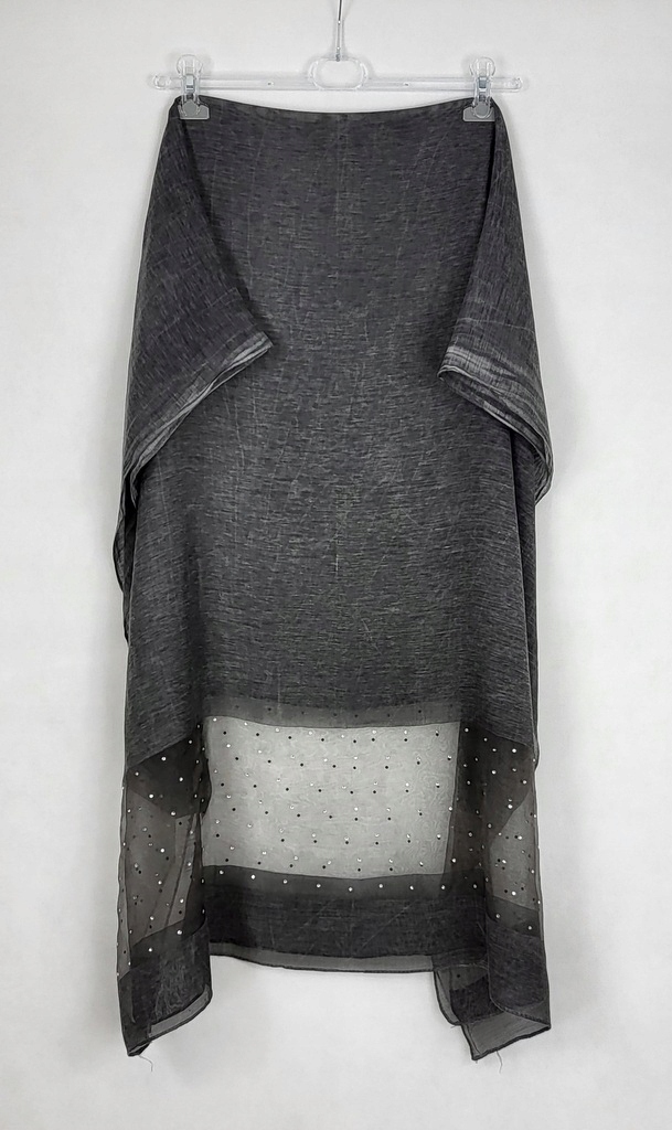 309 Elegancki SZAL na sukienkę GRAFITOWY melanż Materiał dominujący inny