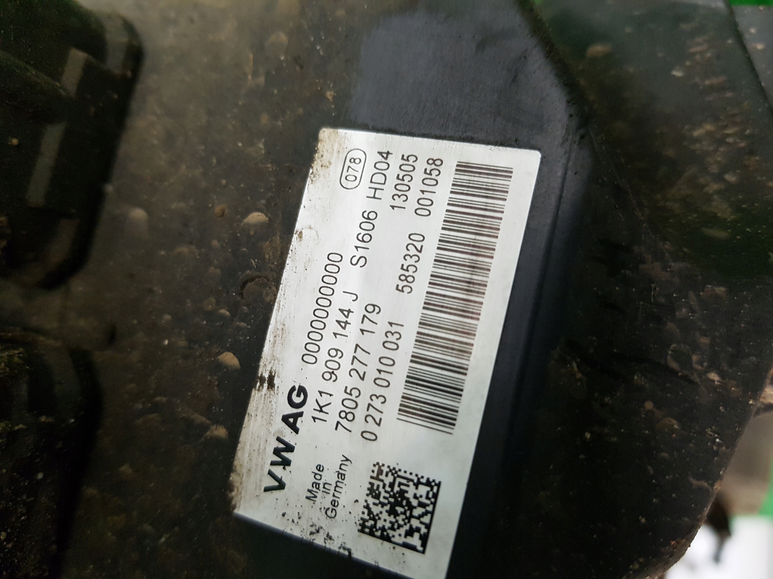 control ZE WSPOMAGANIEM VOLKSWAGEN GOLF 5 1K1909144J