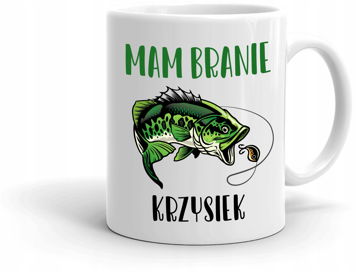

Kubek dla Wędkarza z jego imieniem Mam Branie