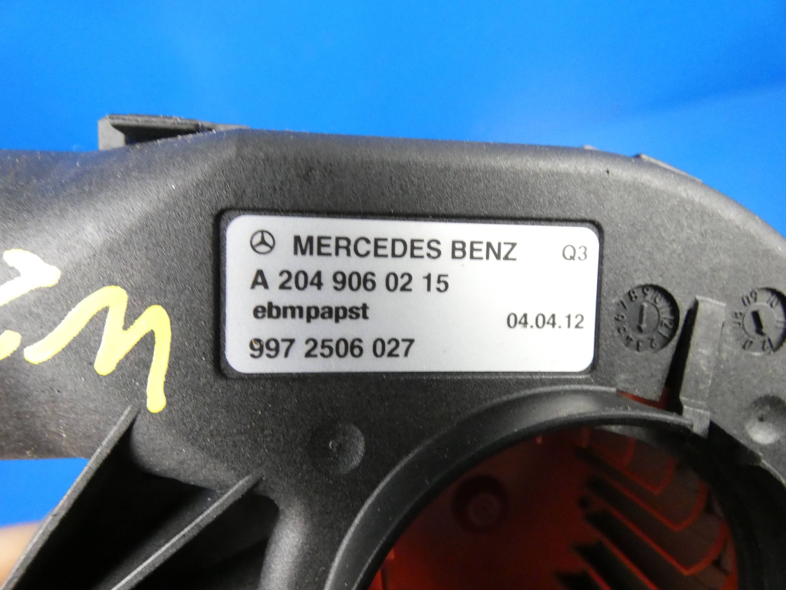 MERCEDES E KLASA W207 W212 W204 Lüfter DMUCHAWA KOMPUTERA