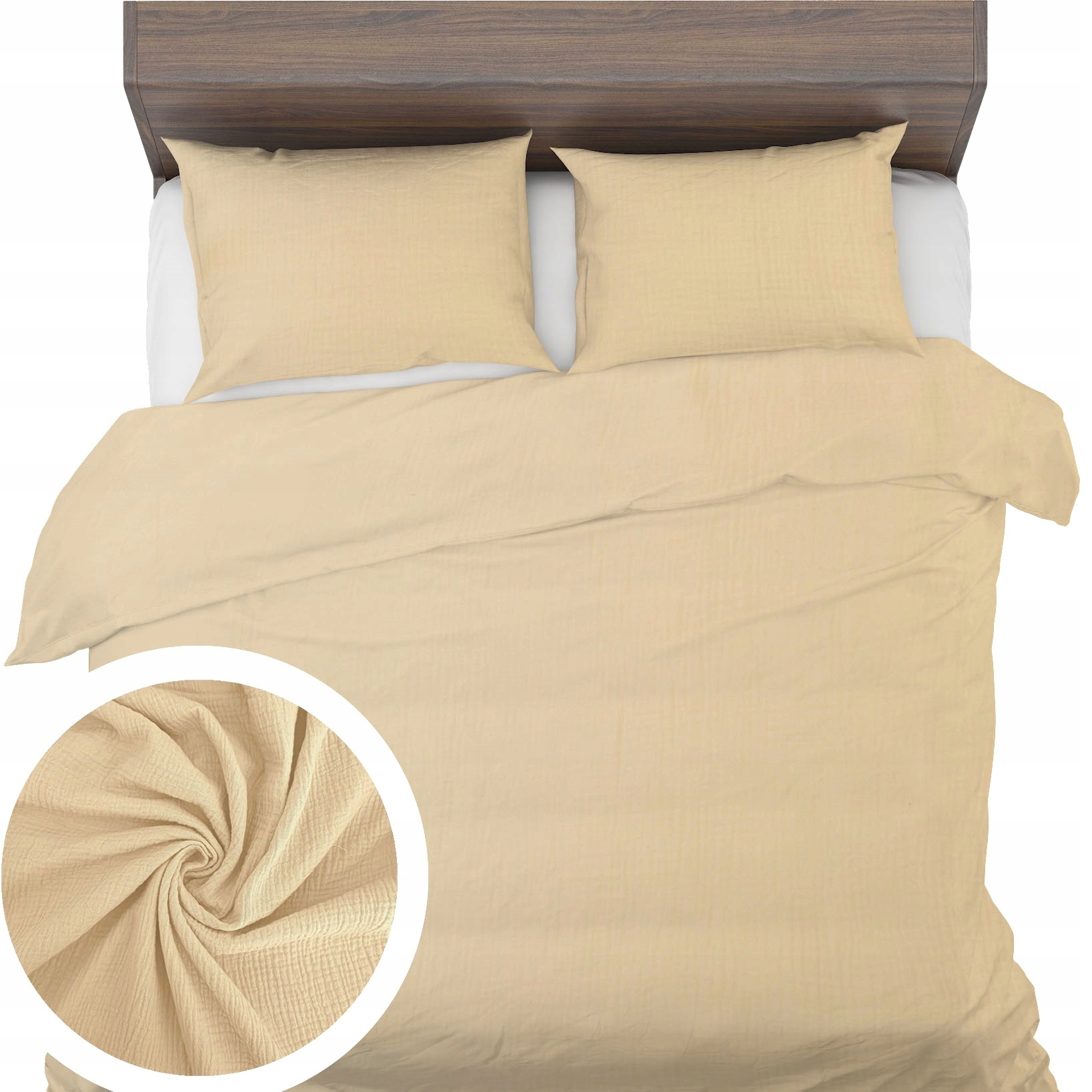 Povlečení Mušelín 140x200+1x40x60 Povlaky jemné prodyšné eko mušelínové