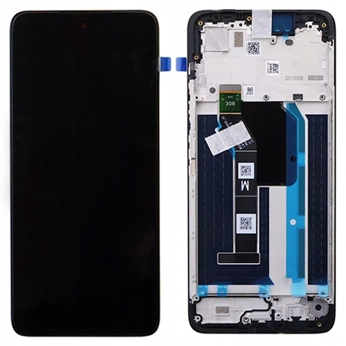 Nowy Ekran LCD Motorola G57 Power 5G XT2537-5 Z Ramką Czarny