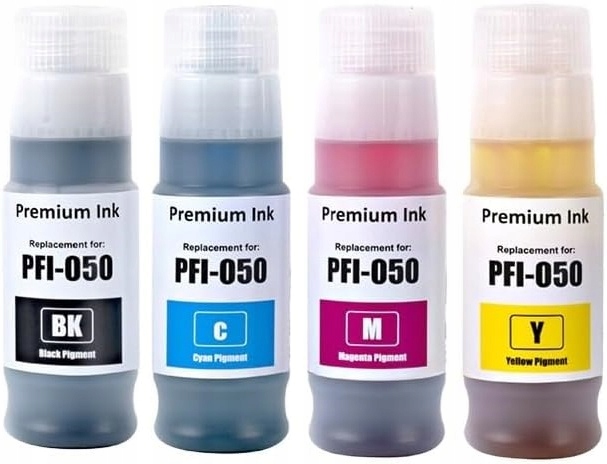 Komplet tuszy XXL do Canon PFI-050 do Canon imagePROGRAF TC-20, TC-21