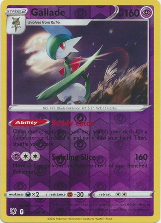 Gallade - 062/189 - Holo Rare Reverse Holo Pokemon