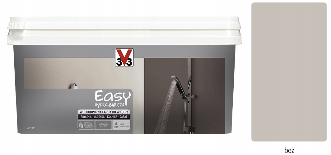 Kafle W Płynie Hydro-bariera Farba 2 L Wodoodporna Beż satyna