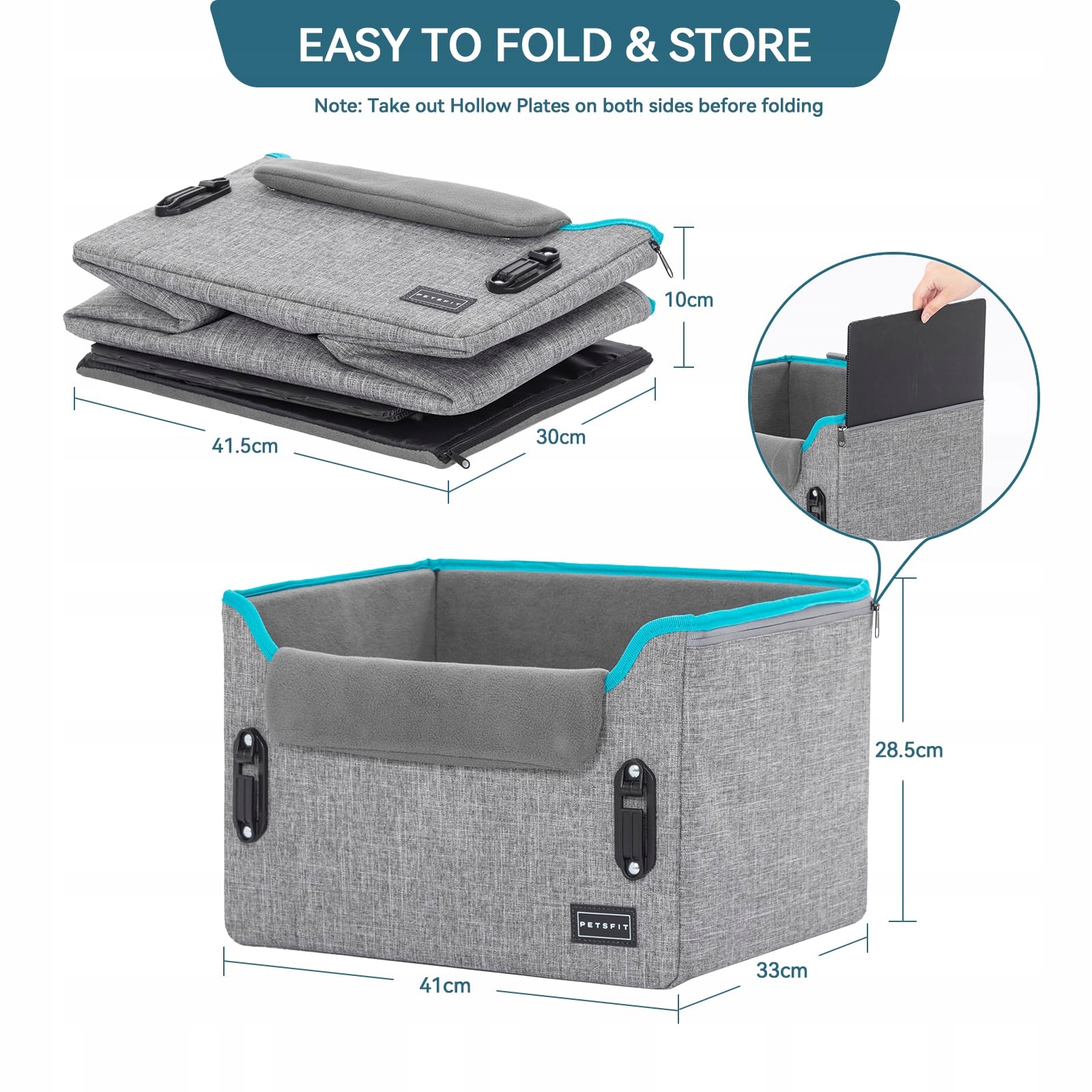 Petsfit Autosedačka pro malé psy s bezpečnostními pásy