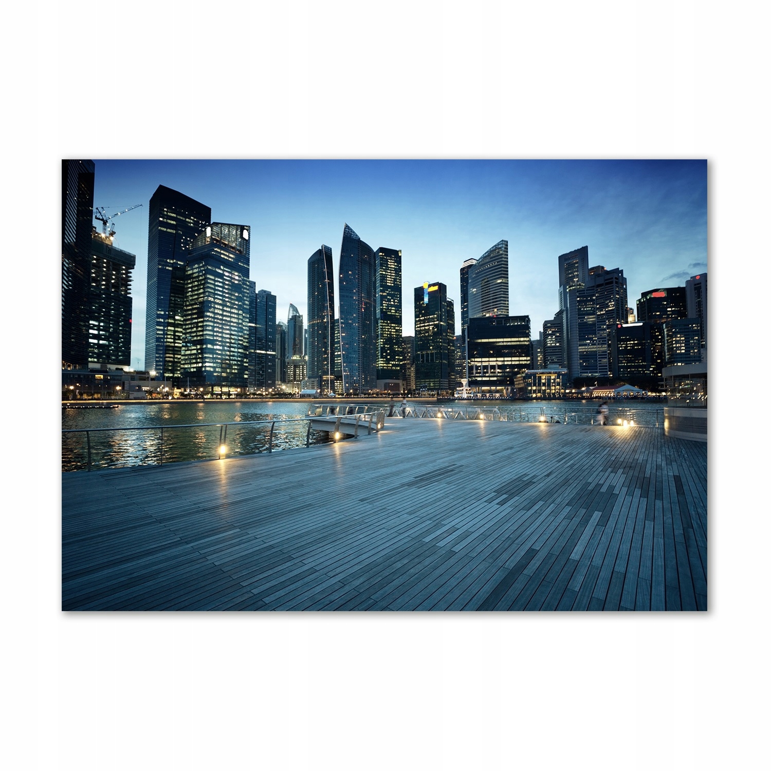

Foto obraz szkło hartowane Singapur nocą 100x70
