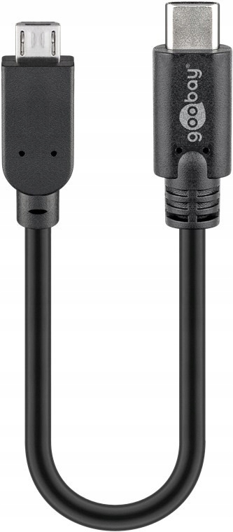 

Kabel Usb-c do Micro-B 2.0, czarny 0.2 m