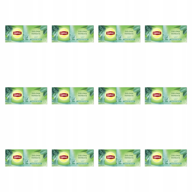 Lipton Green Tea Mint 20tb X12