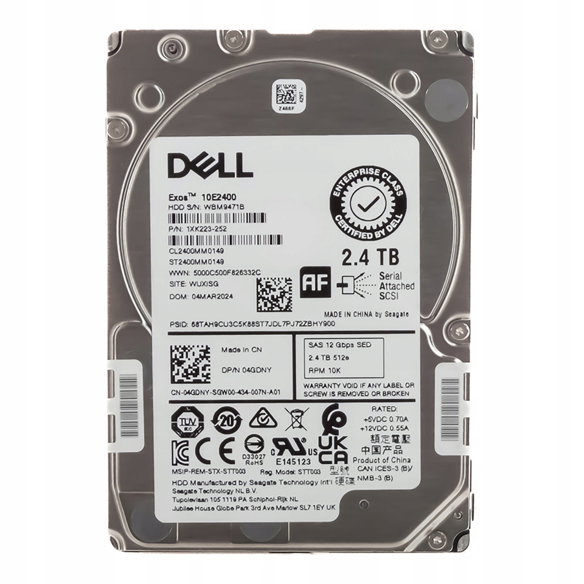 Dell 04GDNY 2.4TB 10K 256MB SAS-3 2.5'' ST2400MM0149