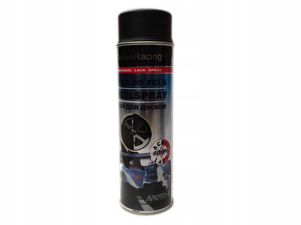 Moto-k Lakier Do Felg Czarny Mat Spray 500ml