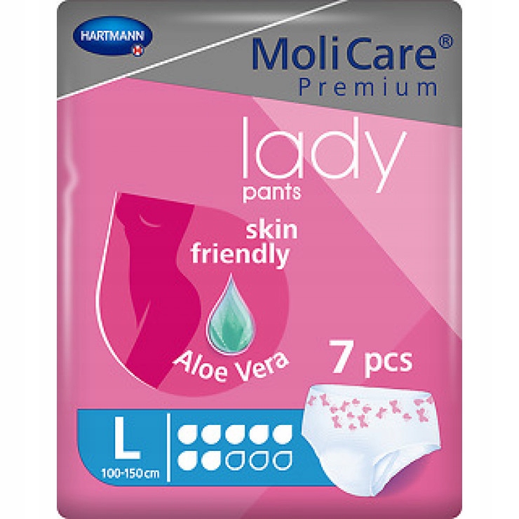 

Majtki chłonne MoliCare Lady Pants L 7 szt.