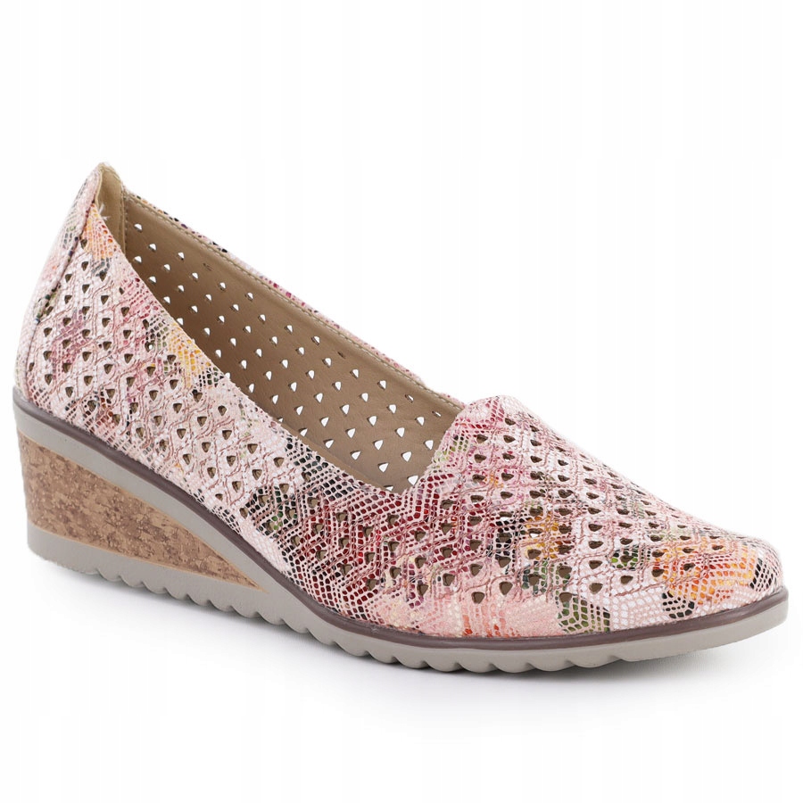 Polobotky na klínku ažur Potocki SZ12306 38