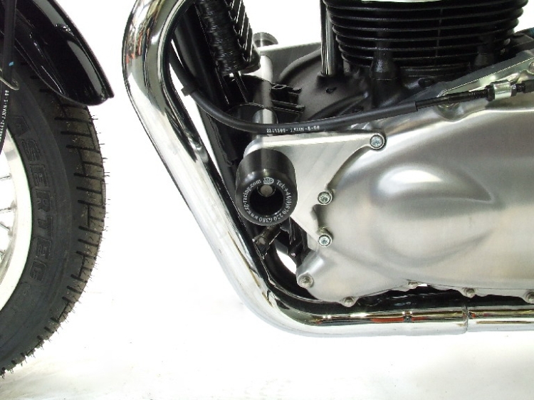 Padacie chrániče, Triumph Thruxton '08-, Bonneville, Scrambler, čierne