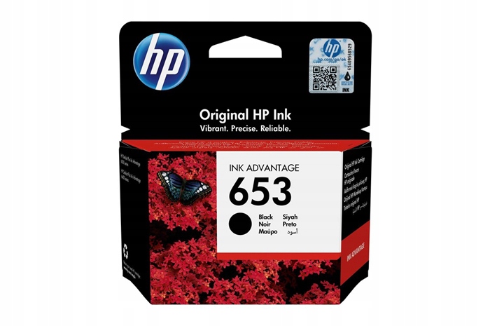 Originální inkoust Black Hp 653 (3YM75AE)