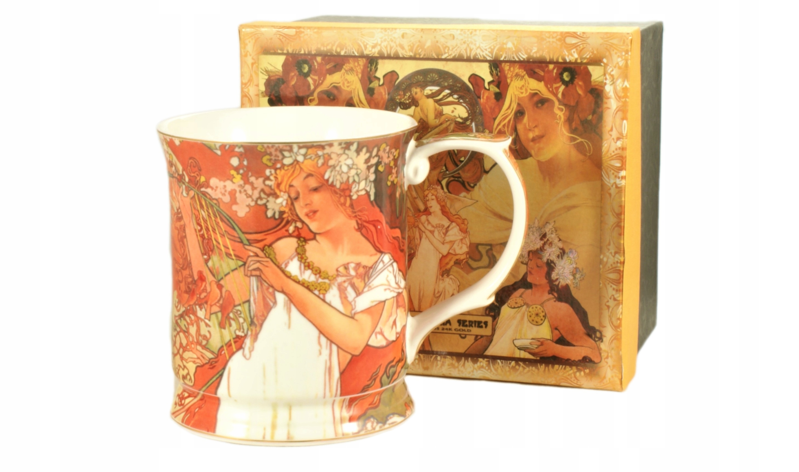 

Kubek Porcelanowy Wiosna A. Mucha 350ml.