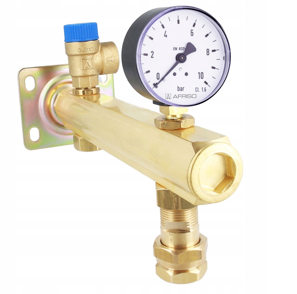 Mosadzná Bezpečnostná Skupina C.w.u. 6 Bar Afriso Bsb Nmax Udt 111,5 kW