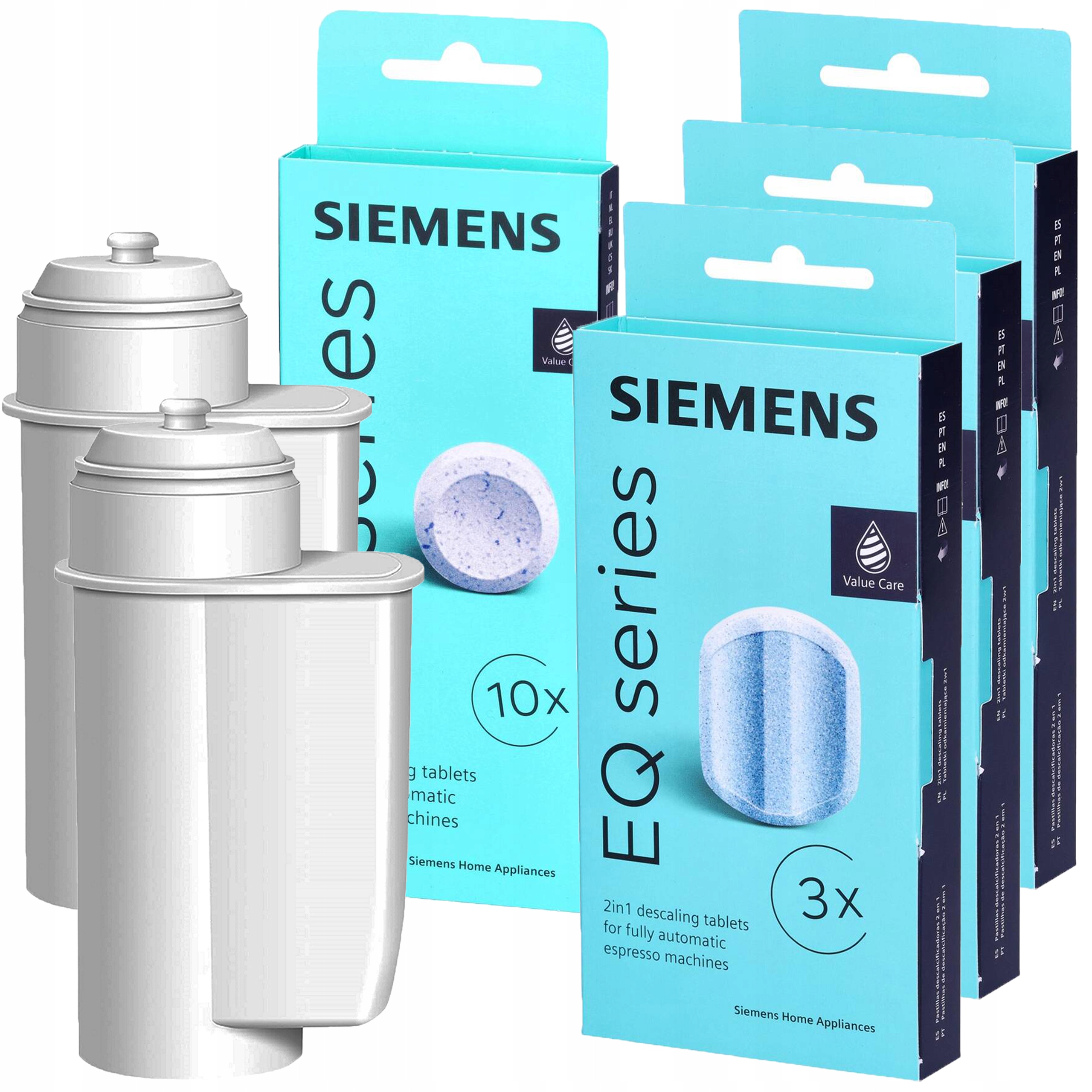 Levně Sada Siemens Tablety TZ80001+3xOdvápňovač TZ80002+ 2xFiltr do kávovaru