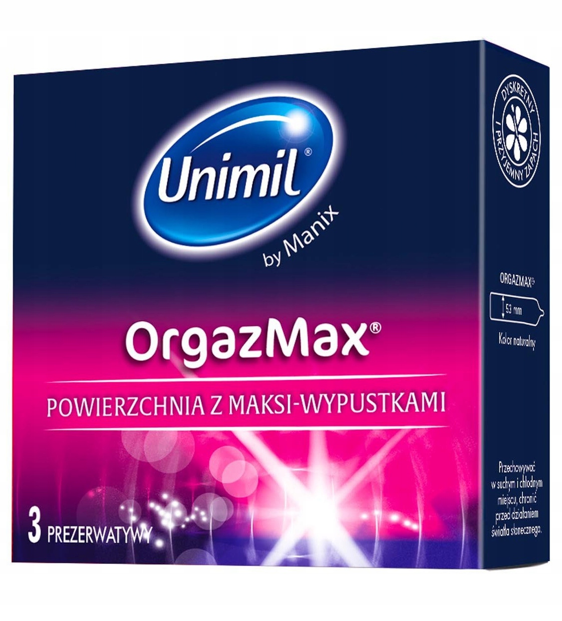 

Unimil OrgazMax prezerwatywy 3 sztuki