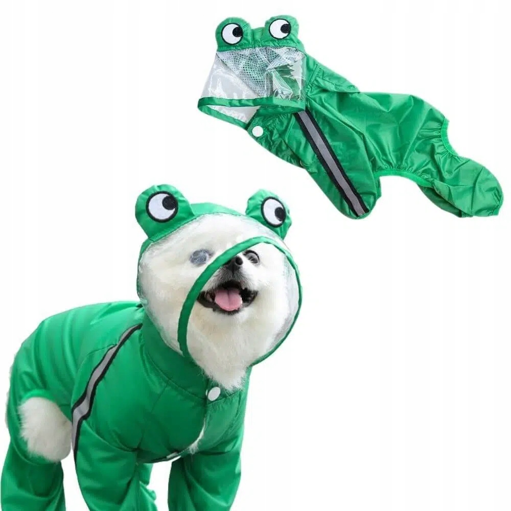 Levně Pláštěnka Pro Psa Voděodolná Pohodlná Randal zelená 5XL