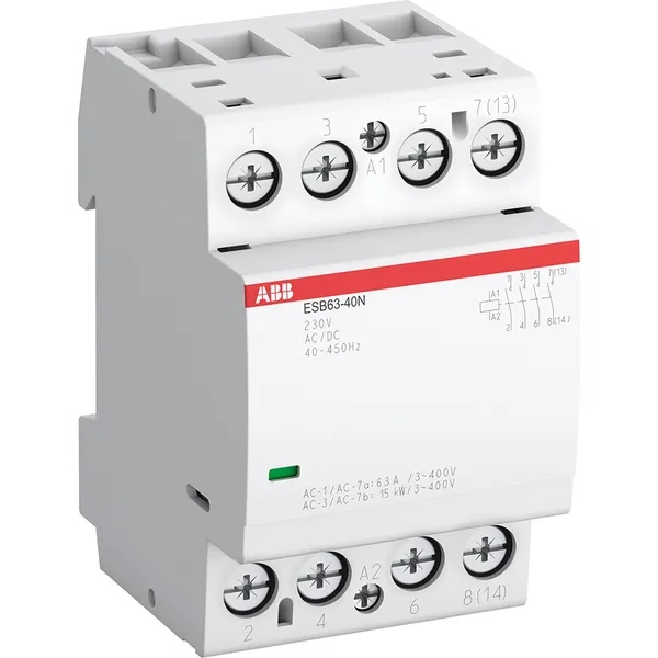 Abb ESB63-40N-06 Installation Contactor (no) 63A-4 NO-0 Nc- 230V 400 Hz
