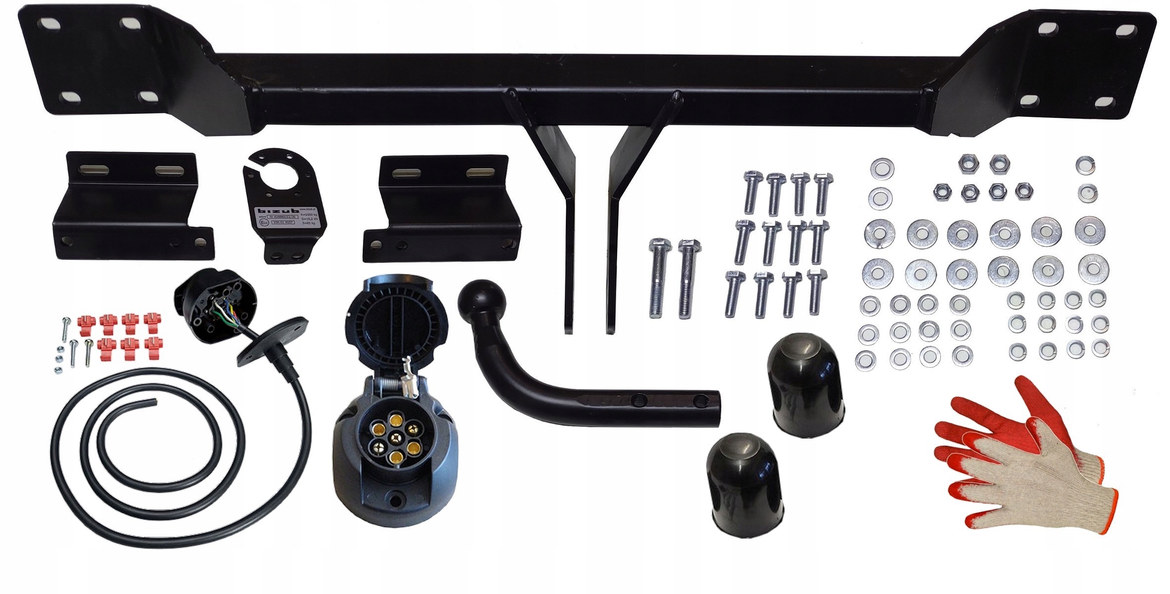 BMW 5 SERIA V E60 SEDAN+E61 KOMBI 2003-2010 HAK HOLOWNICZY+WIĄZKA+KAPTURKI Producent Bizub Hak-Pol