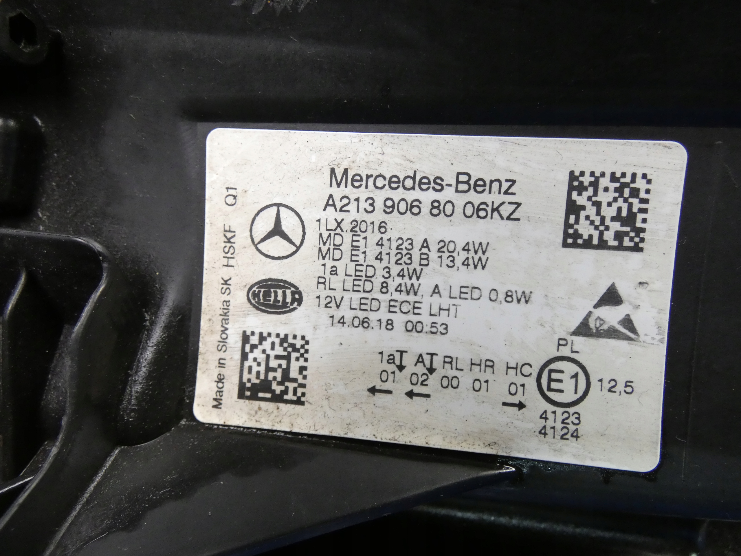 MERCEDES E KLASA W213 light right front LED HIGH PERFORMANCE ANGLIK