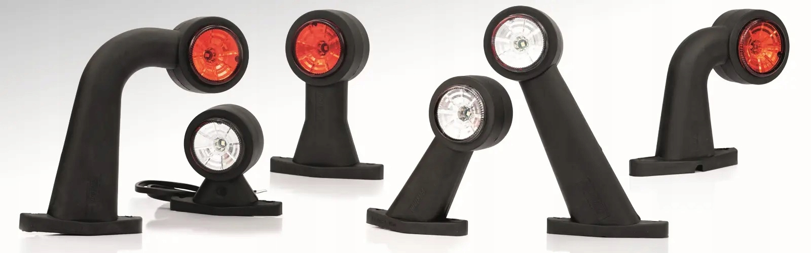 LAMPA LAMPKA OBRYSOWA DIODOWA LED ROGOWA 12/24V F Kolor biały czerwony