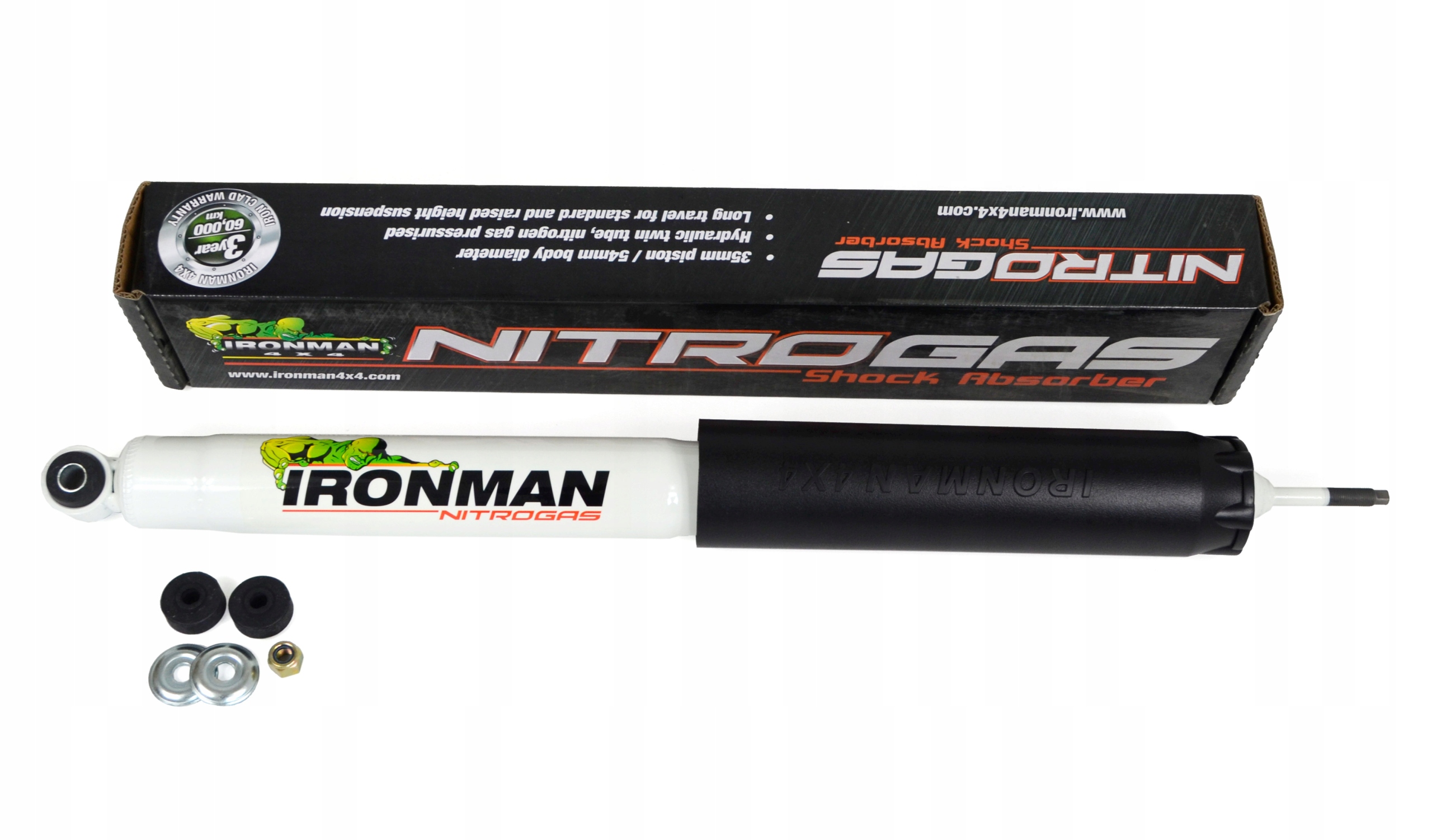 JEEP WRANGLER YJ (19861996) AMORTYZATOR PRZÓD IRONMAN 4x4 Nitro Gas