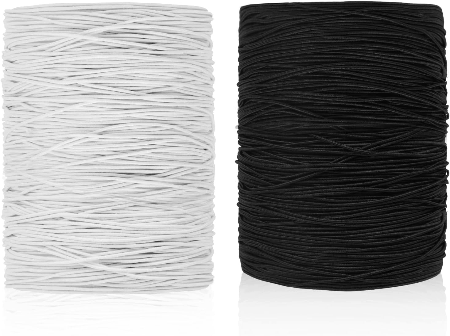 Elastický Provázek Na Šperky 1 MM X 200 M, Černý, Bílý