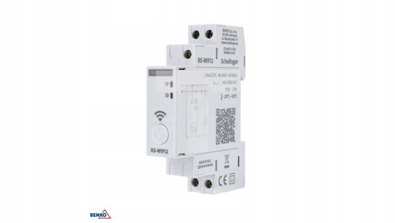 ASTRONOMICZNY PROGRAMATOR CZASOWY WIFI JEDNOKANAŁOWY 48-240V AC/DC