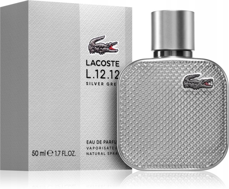 Lacoste L.12.12 Silver Grey Parfémovaná Voda 50 ML Pro Muže