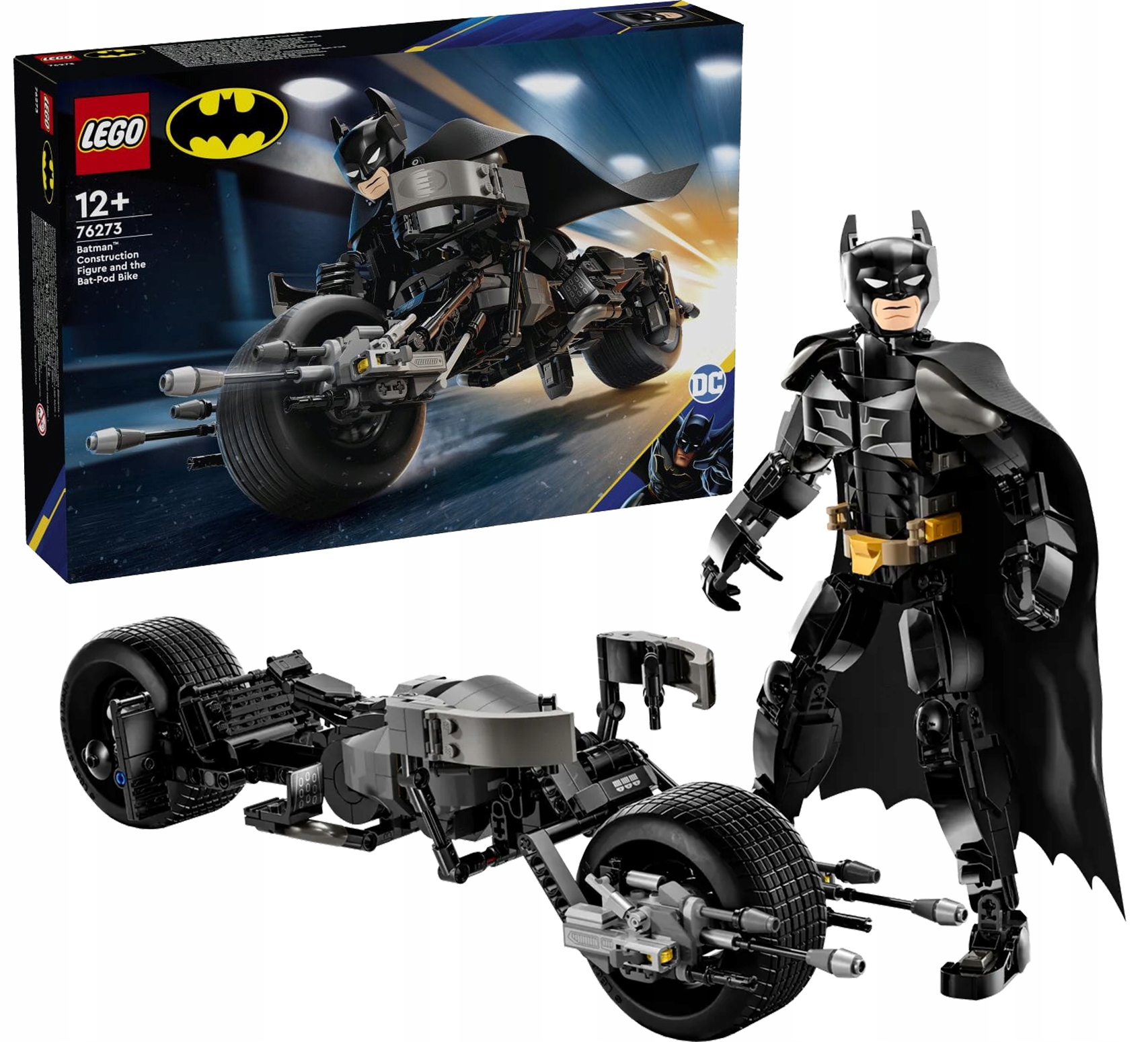 Lego Batman Figurka Batmana k sestavení a Batcykl 76273