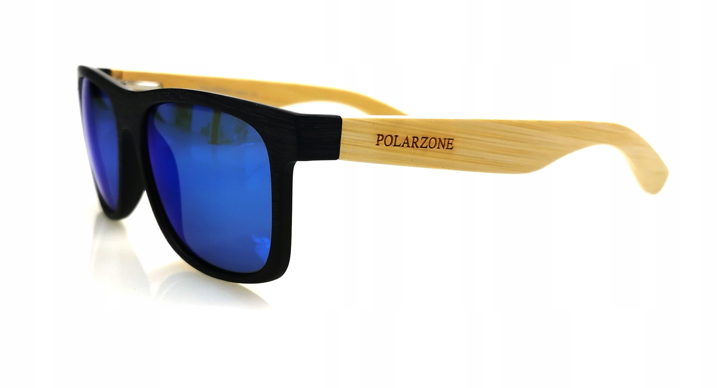 OKULARY PRZECIWSŁONECZNE MĘSKIE Z POLARYZACJĄ UV400 DREWNIANE POLARZONE Model NERDY DREWNIANE